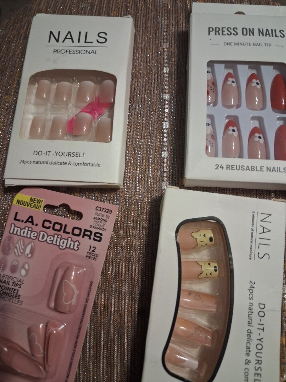 4 boxes of nails